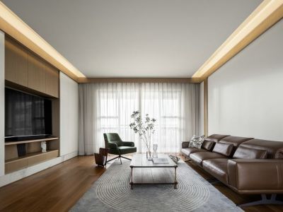 龙湖三千庭135平简约风四居装修案例