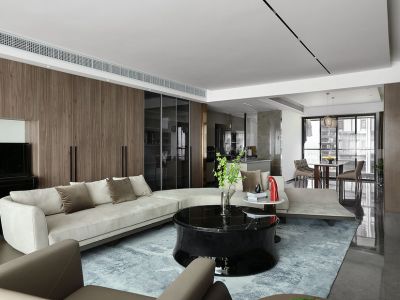 中交锦合143平混搭风四居装修案例