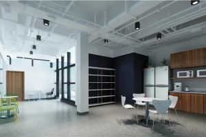 [上海写艺装饰]办公室吊顶种类有哪些？办公装修吊顶材料