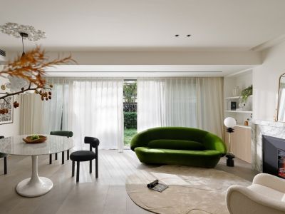 优筑·印江洲法式风格126平米三居室装修案例