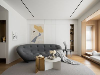 兴合·半山逸城现代风格139平米三居室装修案例