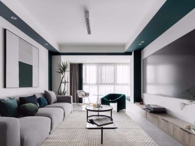 阳光中央公馆80㎡二居室北欧风格装修案例