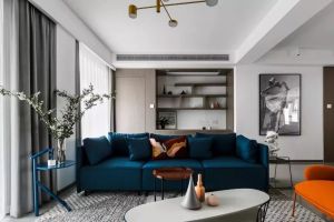 [大连小震装饰]128平现代轻奢装修案例，开放式布局大气