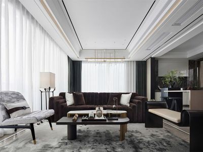 莲山墅280平别墅现代风装修案例