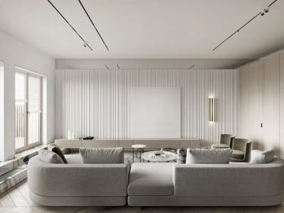 幸福城117平米极简三居装修案例