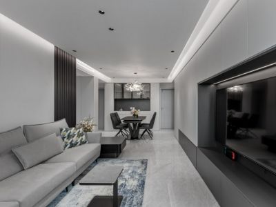 太原天润现代风格116平米三居室装修案例