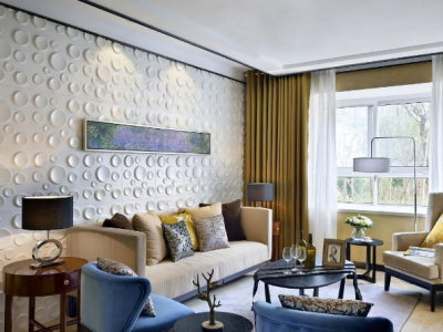 青山湖畔105平欧式风格装修案例