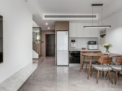 兰田传奇91平复式现代风装修案例