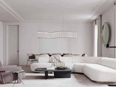 君华新城125平法式风格三居室装修案例