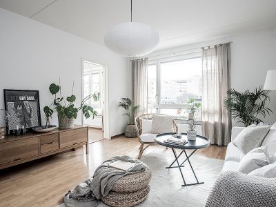 奕翠园85平北欧风格二居室装修案例