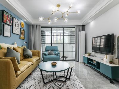 泗塘八村85平二居室北欧风格装修案例