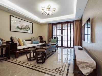 弘辉名苑95平二居室中式风格装修案例