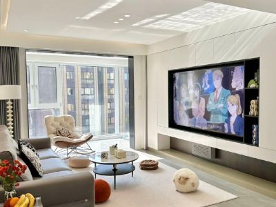 上城壹号100㎡三居室现代简约装修案例