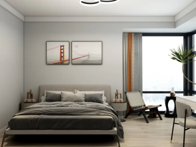 阳光揽胜现代风格136平米三居室装修案例