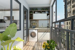 [青岛阔达装饰]阳台安装阳台柜有什么好处？