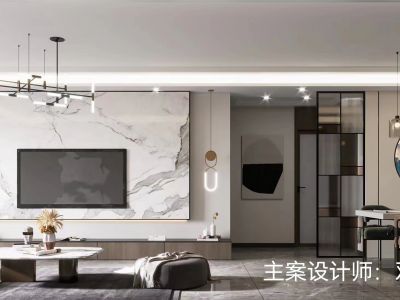 兰州碧桂园144平现代风四居装修案例