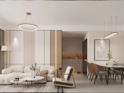 金鹏一品天成125平米现代风格三室两厅装修案例