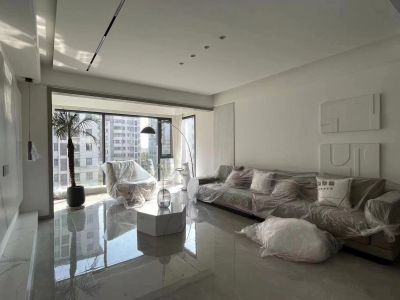 新华学府庄园现代简约风格160平米四居室装修案例