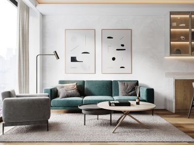 御城金湾85平北欧风格二居室装修案例