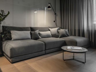 滨湖壹號109平现代风格三居室装修案例