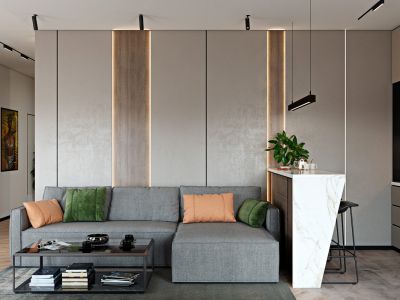 君临世纪85平简约风格三居室装修案例