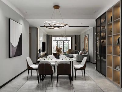 圣兰菲诺160平米简约三居室装修案例