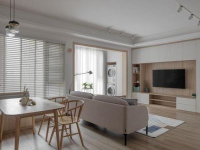 书香荣邸三居室118平米简约风装修案例