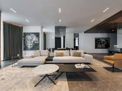 曲江美好时光156平现代风格四居室装修案例