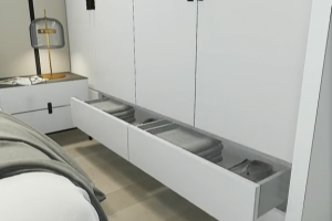 [临沂尚美饰家装饰公司]卧室不装传统衣柜，实用又省地方