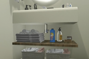 [临沂名雕装饰]小卫生间也能装出高级感