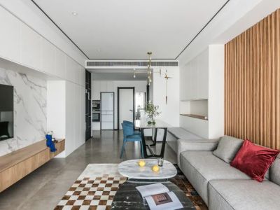 城开景悦121平米现代三居室装修案例