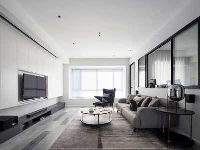 米亚花园126㎡三居室现代风格装修案例