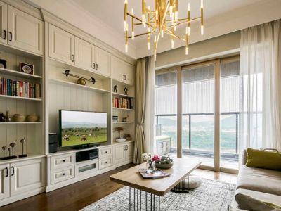 东方新天地90㎡二居室现代风格装修案例