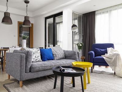 中海寰宇时代北欧风格88平米二居室装修案例