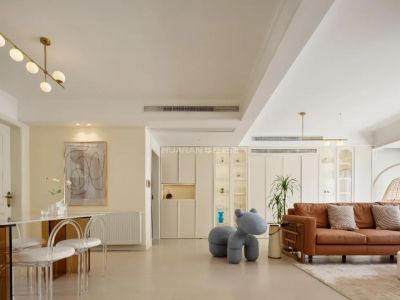 中海嶺湖湾126㎡温柔轻法式装修案例