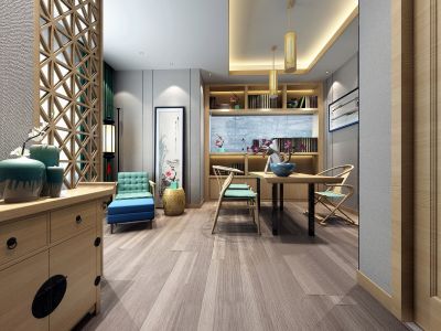 工作室650平简约风格装修设计案例