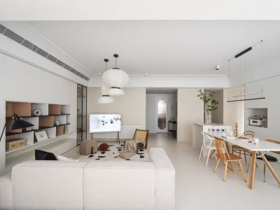 上坤北湖四季146平简约风格四居室装修案例