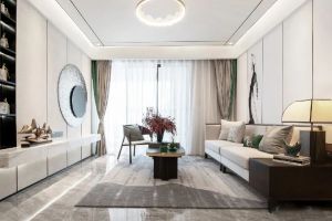 [忻州一家一装饰]古城二期99.9平现代简约二居装修效果图