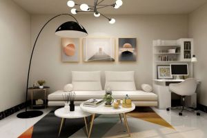 [忻州一家一装饰]幸福里7060平现代简约二居装修效果图