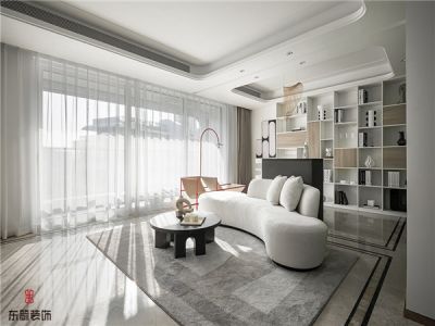 荣盛华府一区138平三居室北欧风格装修案例