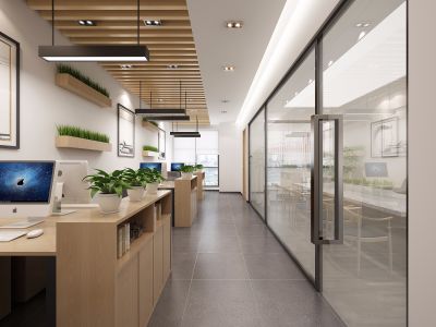 办公室850平简约风格装修设计案例