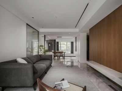 万科魅力之城128平简约风格三居室装修案例