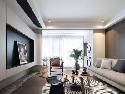 阳光城尚东湾89平简约风格二居室装修案例