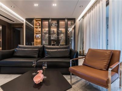 陶园里126平米现代三室装修案例