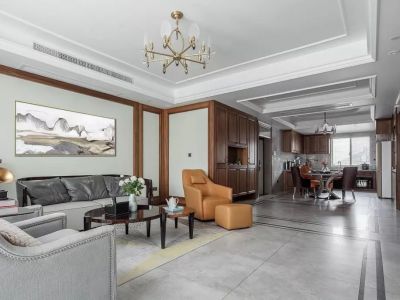 城开景悦118平米现代三居室装修案例