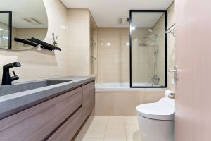 [肇庆华浔品味装饰]卫生间瓷砖的尺寸及颜色搭配