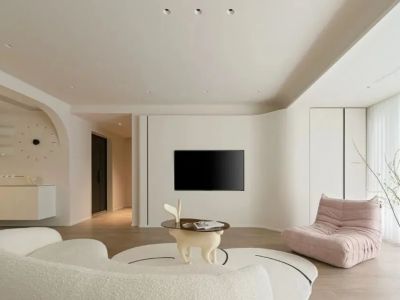 美的幸福时光115平米极简三居装修案例