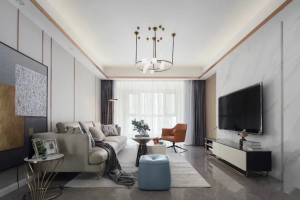 [上海荣尚装饰]100平现代轻奢装修案例，大气稳重!