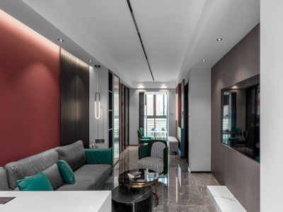 万科中天城市花园93平现代风格装修案例