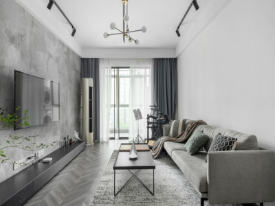 方直星澜93平现代风格装修案例